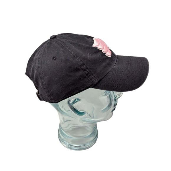 47 Brand Philadelphia Flyers Pink Embroidered Black Baseball Cap Hat One Size - Picture 4 of 11